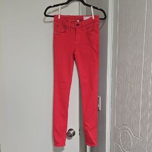 Rag & Bone Red Skinny Jeans Size 26